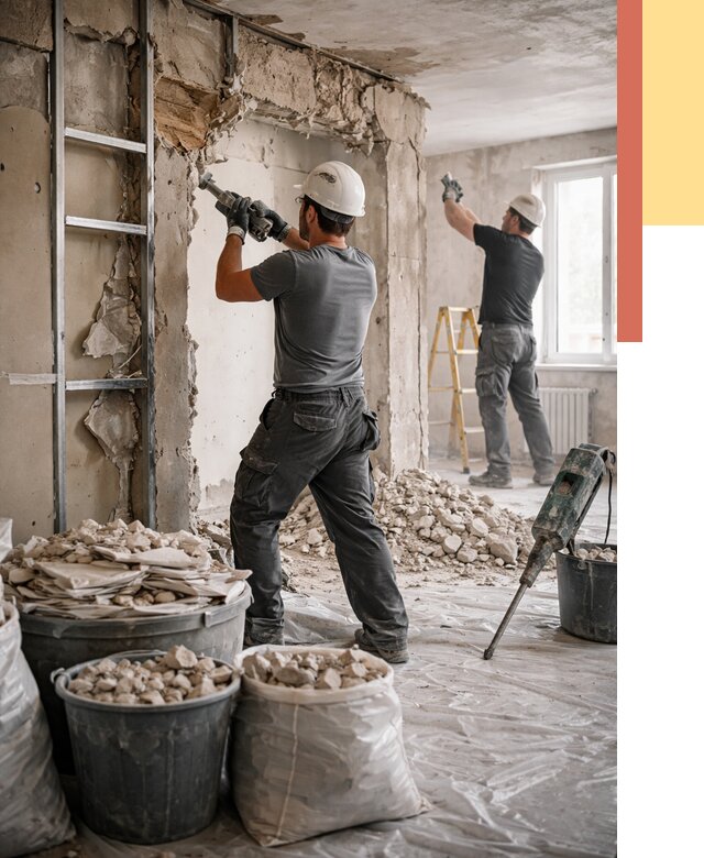 Демонтажные работы в Балаково от 2748 руб. — услуги и цена под ключ | ОТДЕЛОЧНИК-Блк