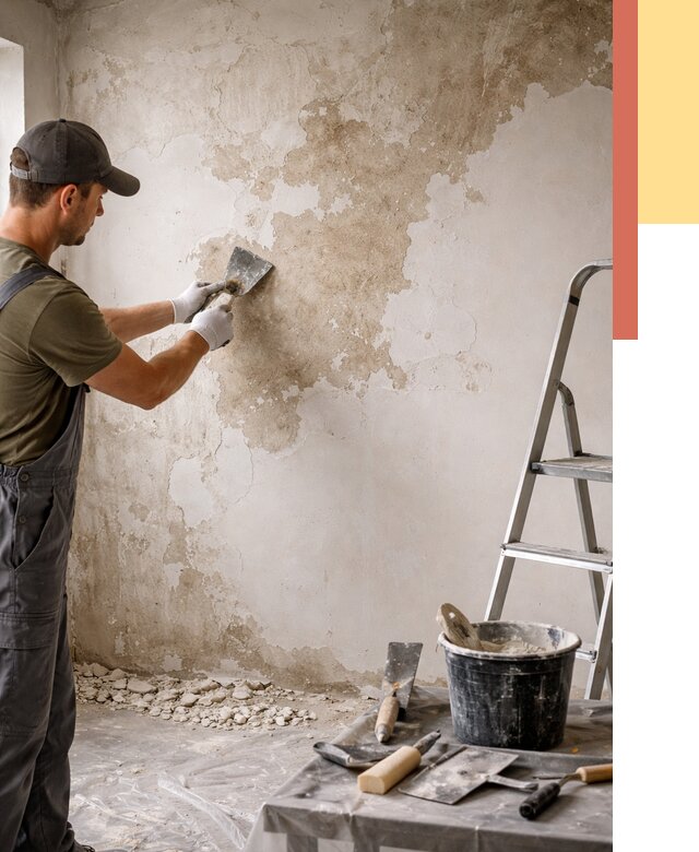 Снятие старой шпаклевки в Балаково от 1883 руб. — быстро и недорого | ОТДЕЛОЧНИК-Блк