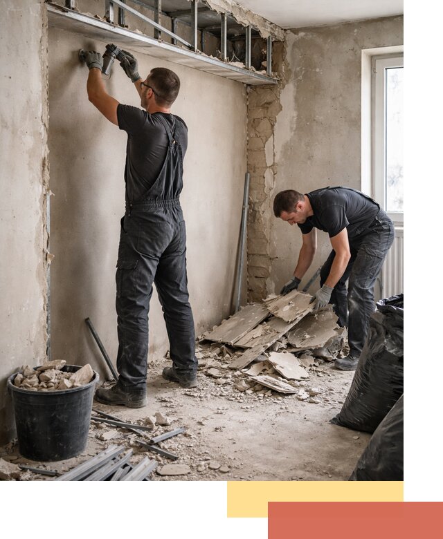 Демонтаж короба из гипсокартона в Балаково быстро и аккуратно