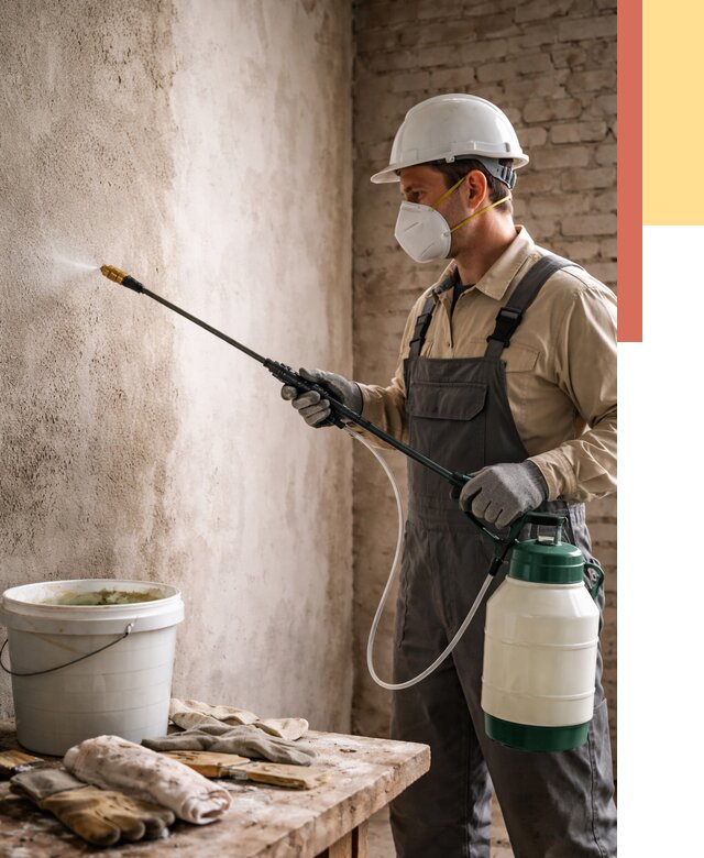 Антисептическая обработка стен в Балаково от 1221 руб. — быстро и недорого | ОТДЕЛОЧНИК-Блк