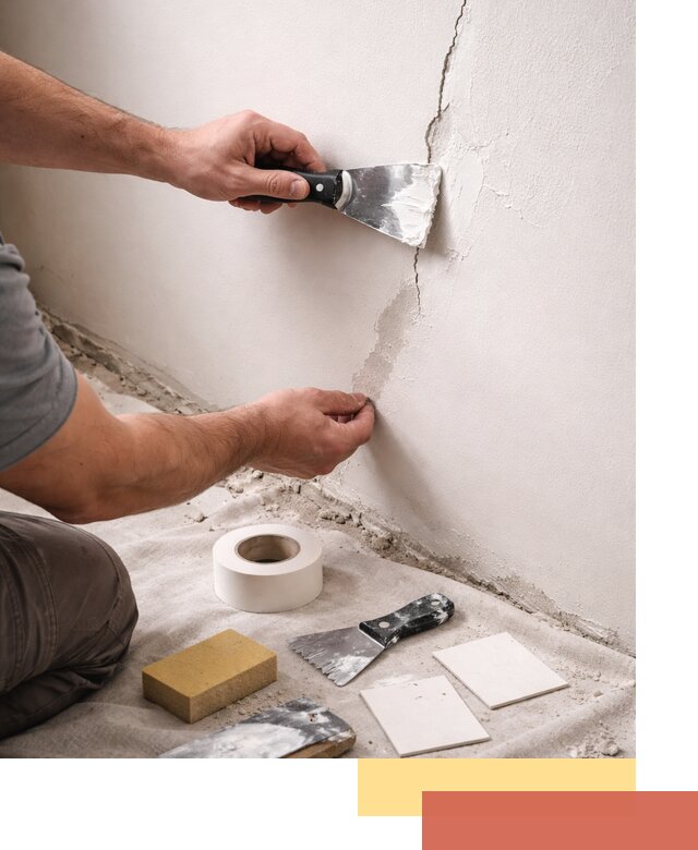 Заделка трещин и сколов в стенах и потолках в Балаково