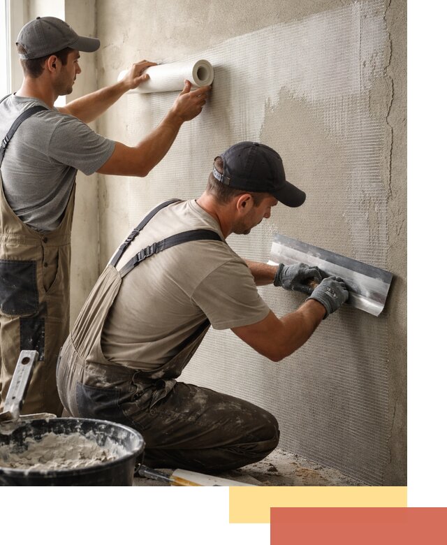 Армирование стен стеклосеткой в Балаково для прочной отделки