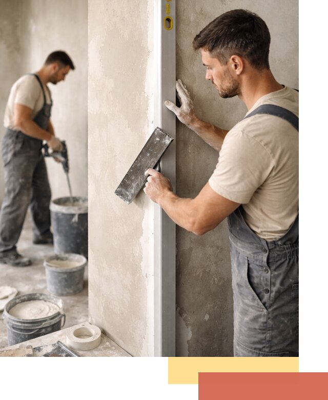 Выведение углов стен в Балаково: монтаж и оштукатуривание