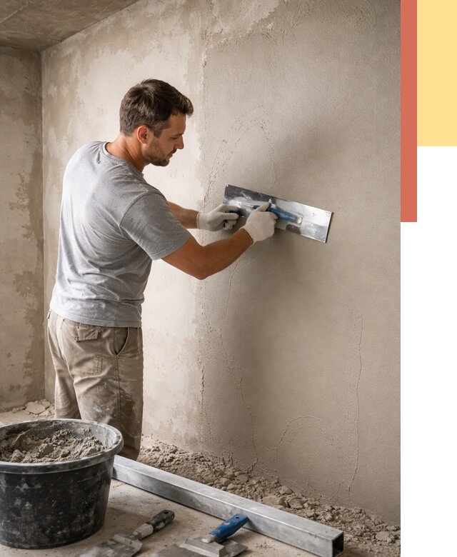 Штукатурка стен без маяков в Балаково от 7327 руб/м2 — услуги и цена | ОТДЕЛОЧНИК-Блк