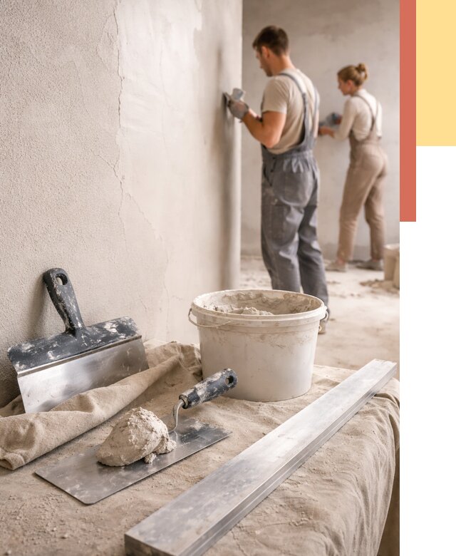 Штукатурка стен гипсовая в Балаково от 4580 руб/м2 — быстро и недорого | ОТДЕЛОЧНИК-Блк