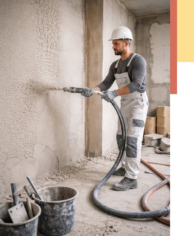 Машинная штукатурка стен в Балаково под ключ от 6615 руб./м2 | ОТДЕЛОЧНИК-Блк