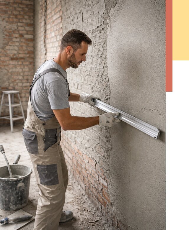 Штукатурка кирпичных стен в Балаково от 4580 руб/м2 — быстро и недорого | ОТДЕЛОЧНИК-Блк