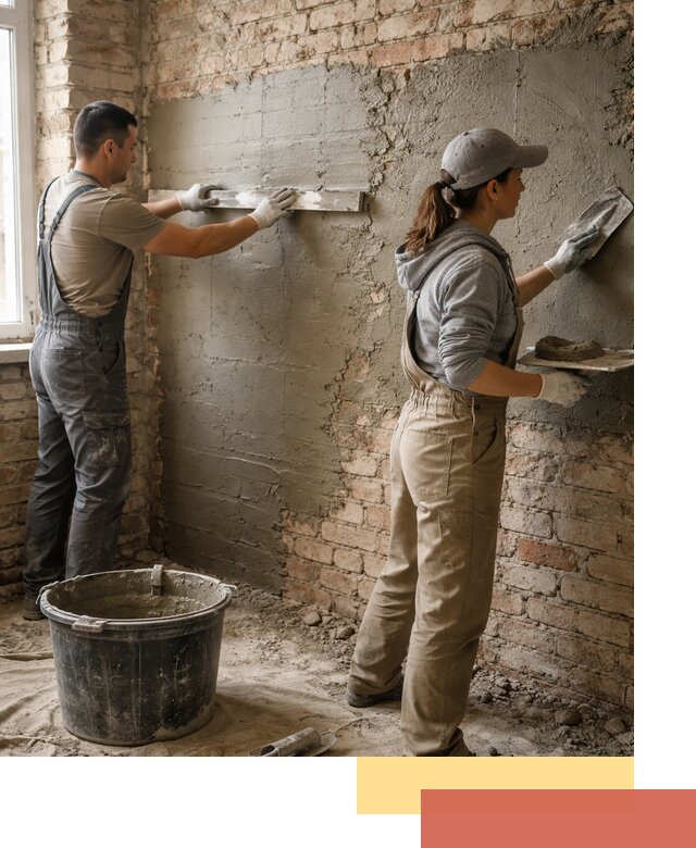 Штукатурка кирпичных стен в Балаково — качественно и надежно