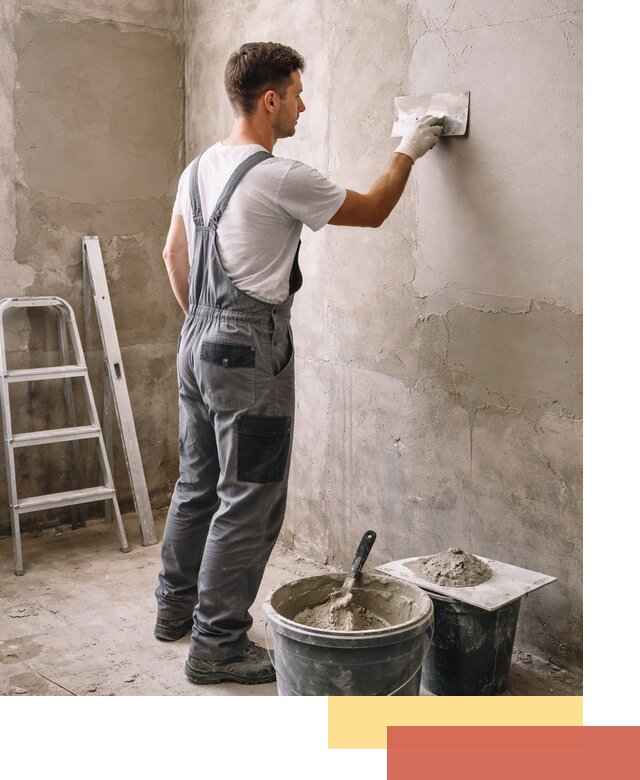 Штукатурка стен в ванной под ключ в Балаково