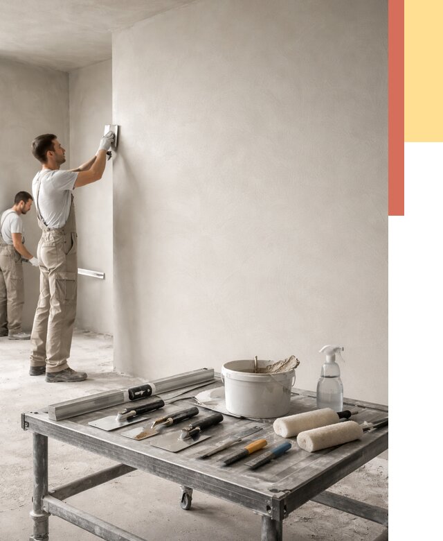 Штукатурка стен под покраску в Балаково от 4580 руб./м² — качественно и недорого | ОТДЕЛОЧНИК-Блк