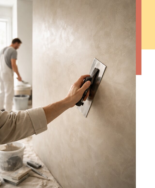 Венецианская штукатурка в Балаково от 3562 руб/м² — нанесение стен под ключ | ОТДЕЛОЧНИК-Блк