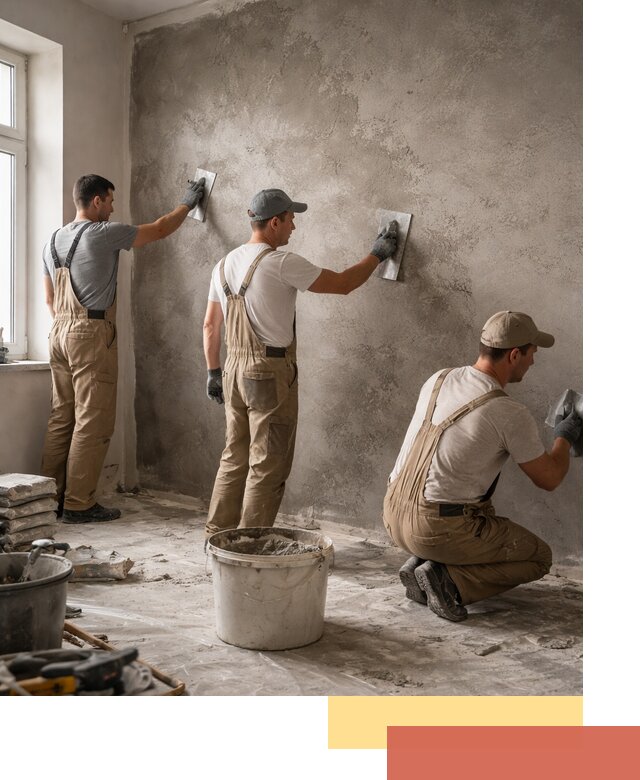 Декоративная штукатурка под бетон в Балаково для стен и потолков