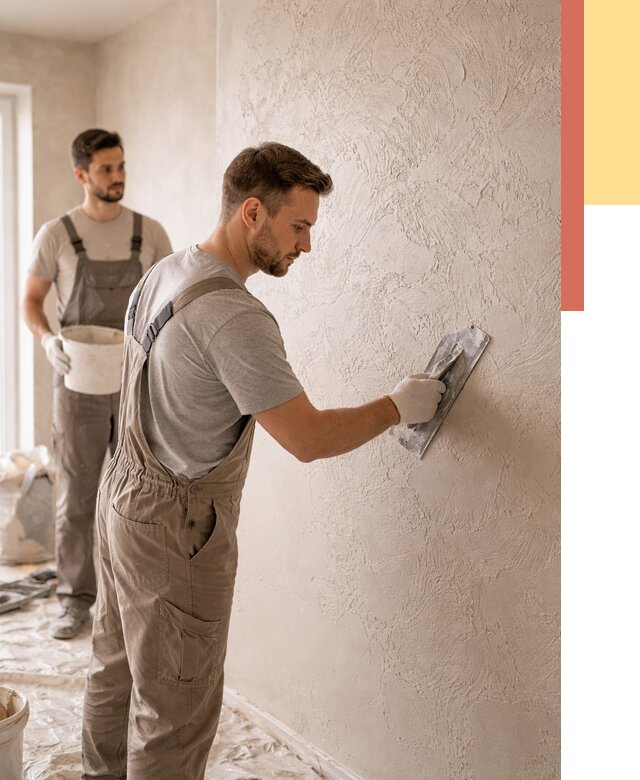 Фактурная штукатурка стен в Балаково от 4274 руб./м² — заказать под ключ | ОТДЕЛОЧНИК-Блк