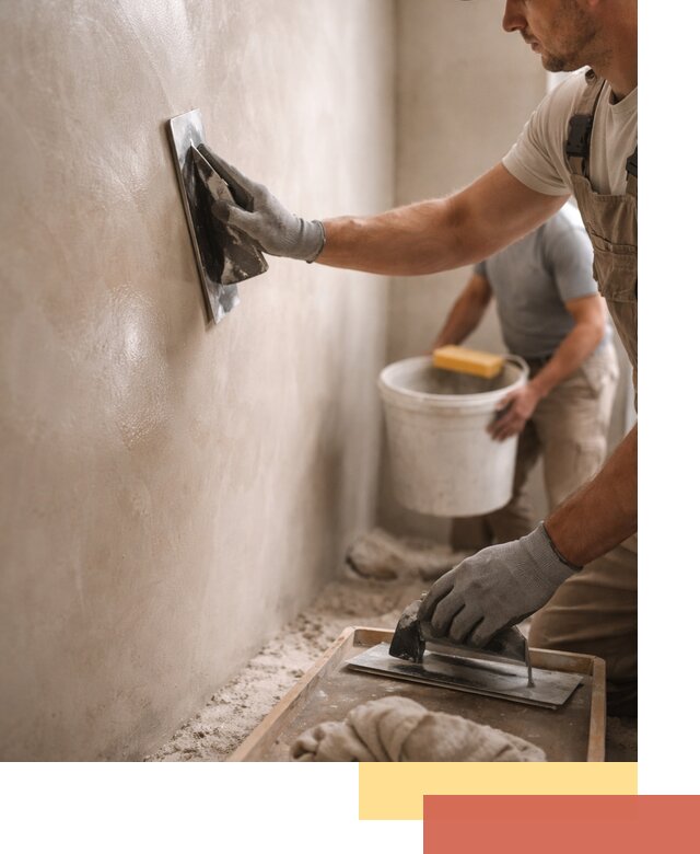 Нанесение марокканской штукатурки таделакт в Балаково