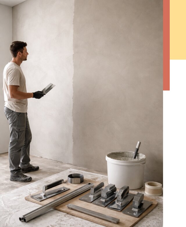 Нанесение микроцемента на стены в Балаково от 3257 руб./м2 под ключ | ОТДЕЛОЧНИК-Блк