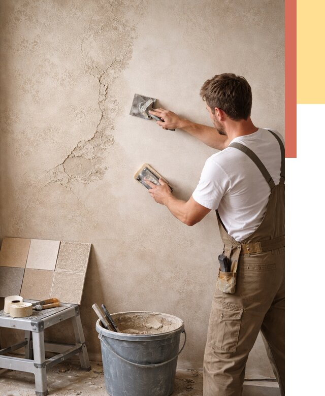 Ремонт декоративной штукатурки в Балаково от 4580 руб. под ключ | ОТДЕЛОЧНИК-Блк