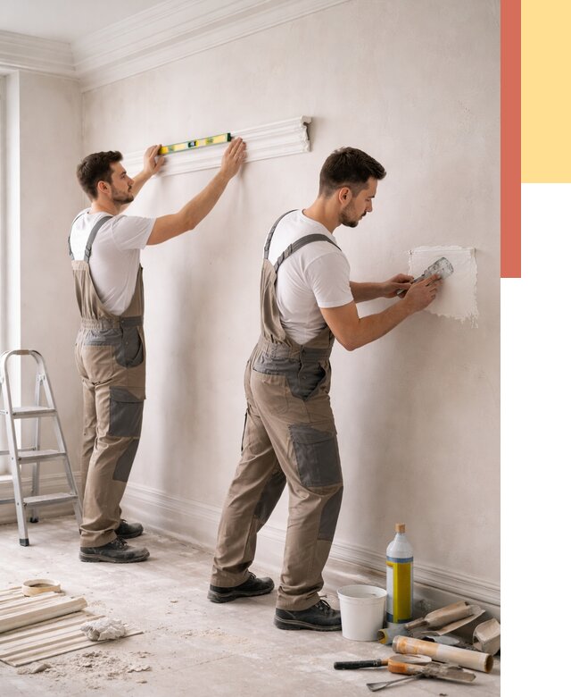 Монтаж лепнины на стены в Балаково от 4580 руб. — недорого, быстро | ОТДЕЛОЧНИК-Блк