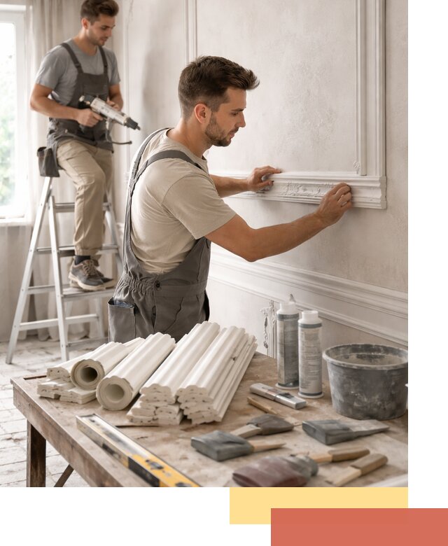 Монтаж лепнины на стены в Балаково профессионально и качественно