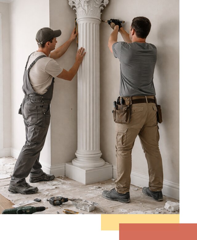 Установка декоративных колонн в Балаково под ключ