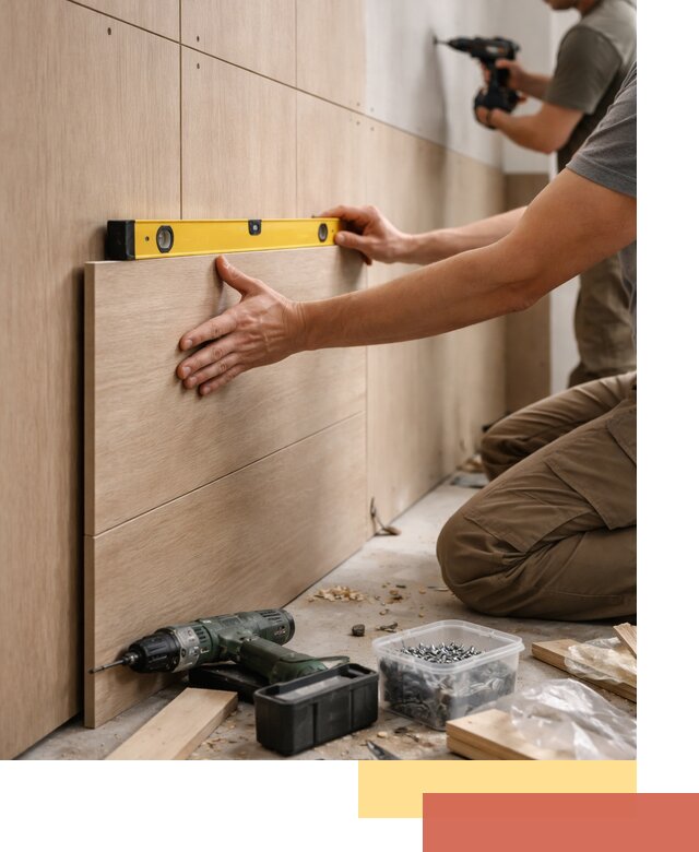 Профессиональный монтаж МДФ панелей на стены в Балаково