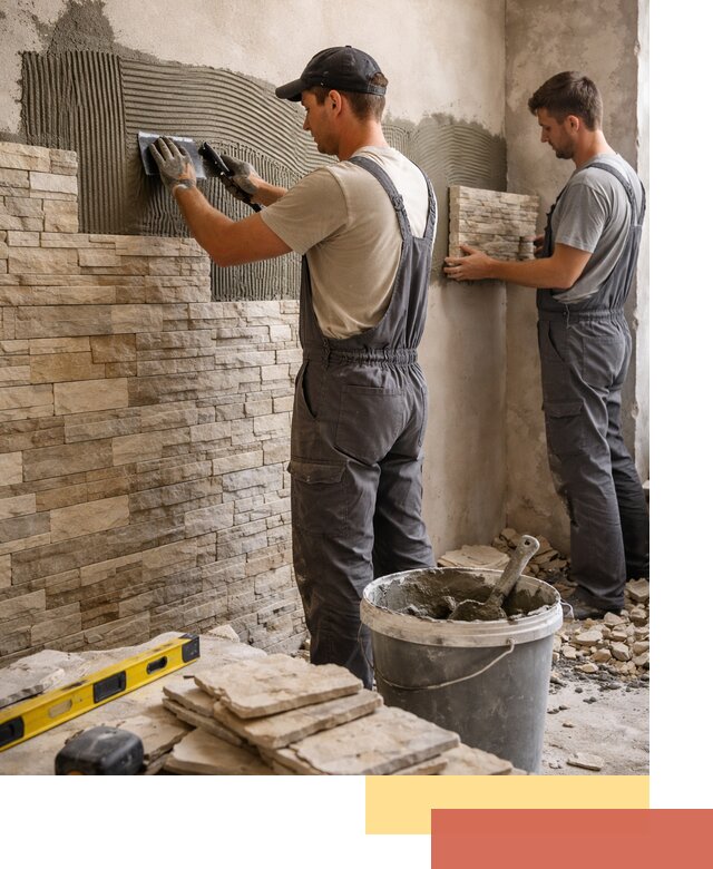 Монтаж искусственного камня в Балаково — облицовка стен и фасадов