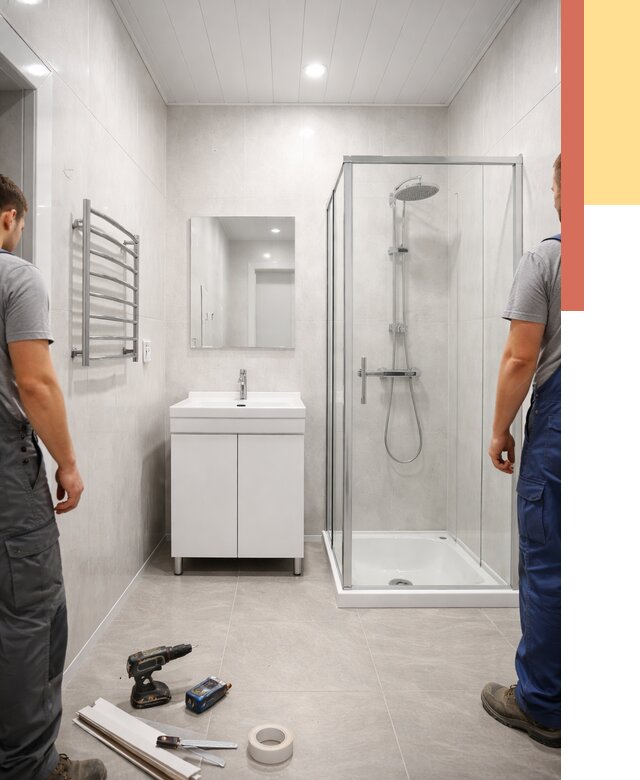 Отделка ванной комнаты панелями ПВХ в Балаково от 4580 руб. за м2 | ОТДЕЛОЧНИК-Блк