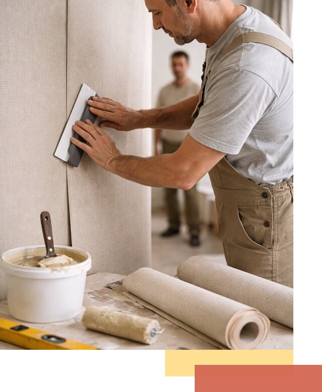 Поклейка текстильных обоев в Балаково профессионально и аккуратно