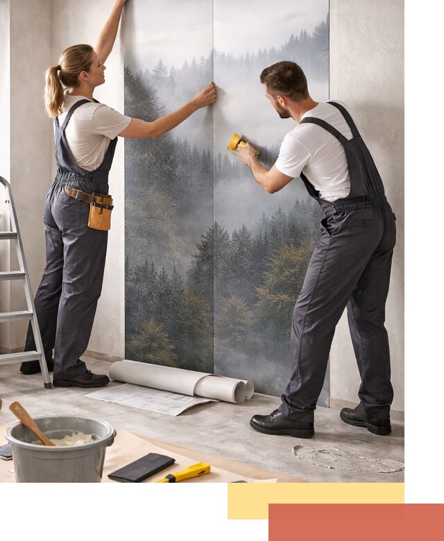 Поклейка фотообоев профессионально в Балаково под ключ