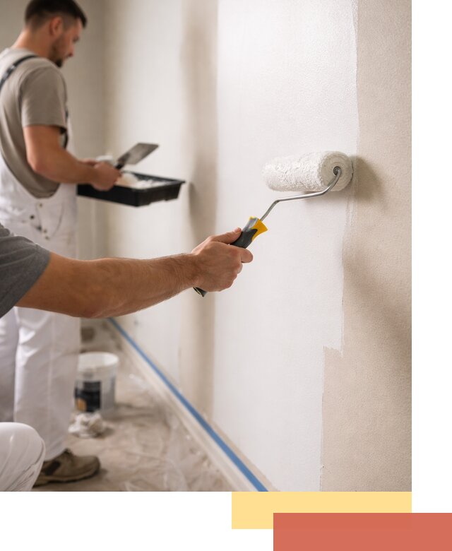 Покраска стен акриловой краской профессионально в Балаково