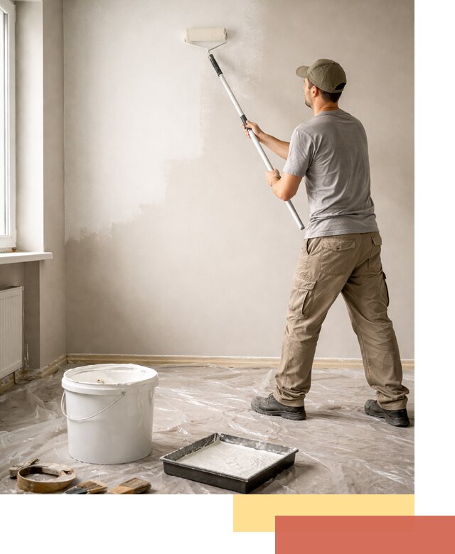 Покраска стен латексной краской в Балаково качественно и быстро