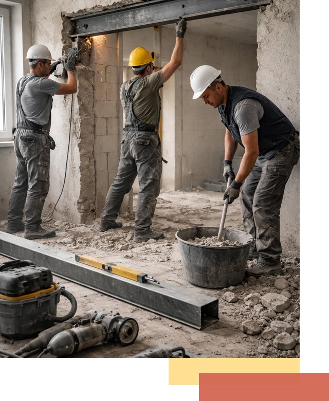 Создание проемов в стенах и несущих конструкциях в Балаково