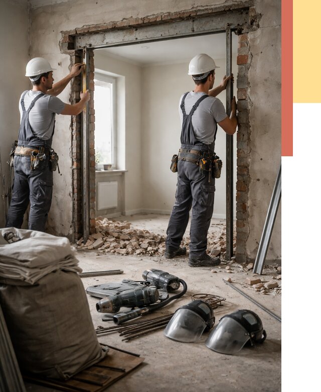 Расширение дверного проема в Балаково от 12721 руб. под ключ | ОТДЕЛОЧНИК-Блк