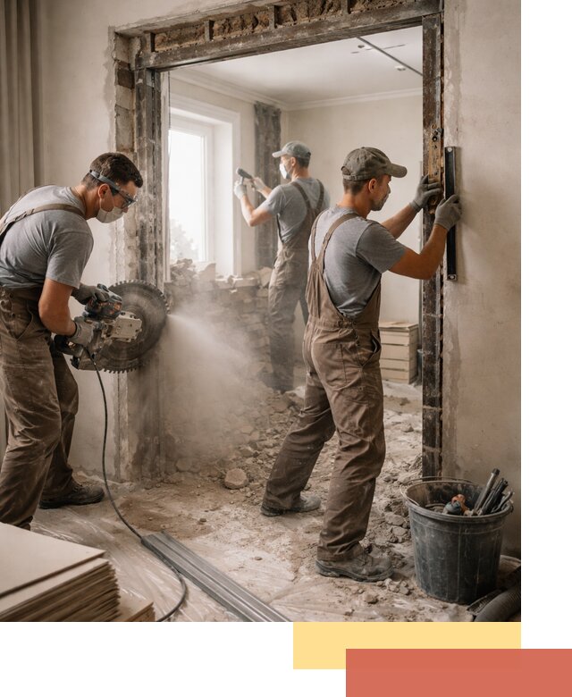 Расширение дверного проема под установку новой двери в Балаково