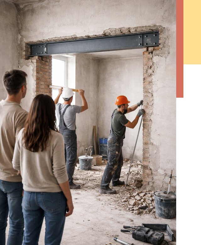 Усиление проема в стене в Балаково от 9668 руб. — усиление дверного проема металлоконструкцией | ОТДЕЛОЧНИК-Блк