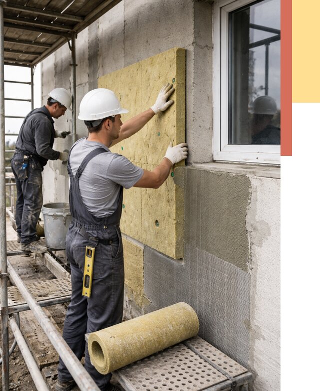 Утепление стен в Балаково от 4376 руб. под ключ — быстро и недорого | ОТДЕЛОЧНИК-Блк