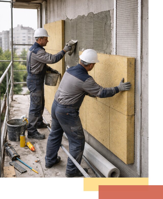 Утепление стен зданий и домов в Балаково качественно и надежно