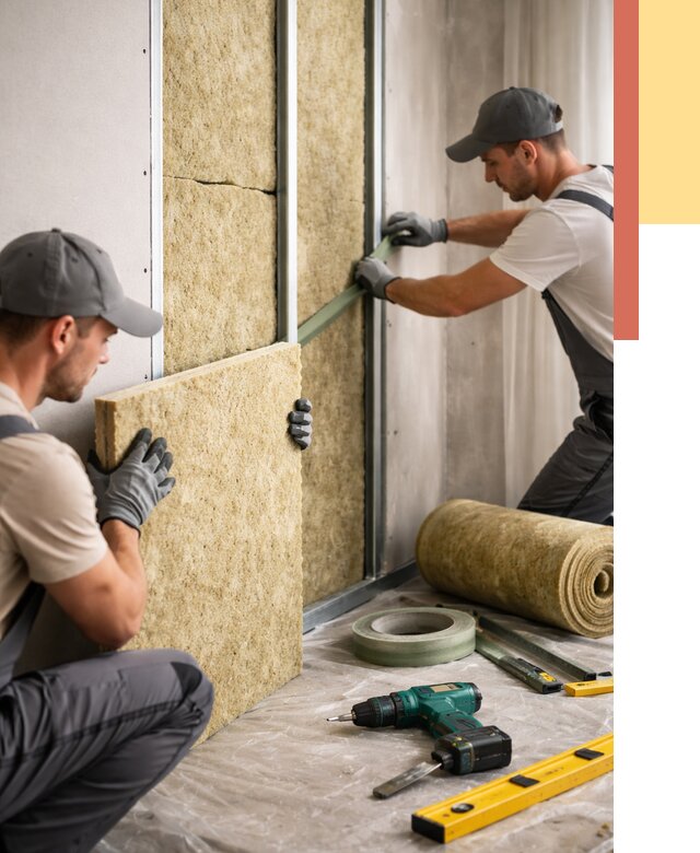 Шумоизоляция стен в Балаково под ключ от 1883 руб. | ОТДЕЛОЧНИК-Блк