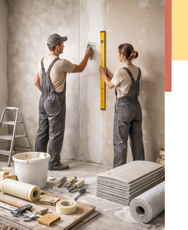 Отделка стен в Балаково от 1527 руб/м² — недорого, быстро, под ключ | ОТДЕЛОЧНИК-Блк