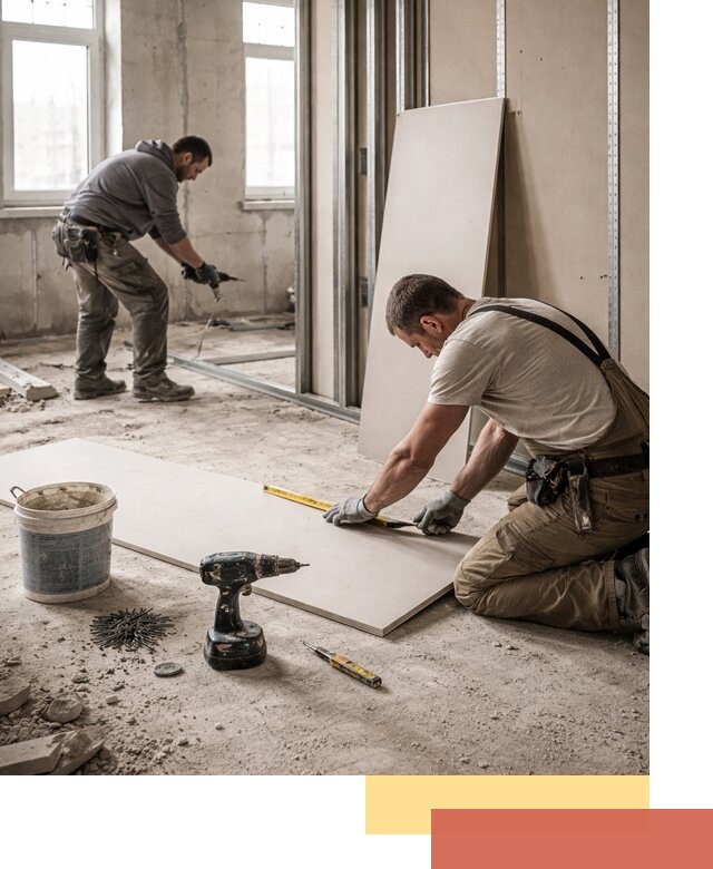 Кладка перегородок из ПГП под ключ в Балаково