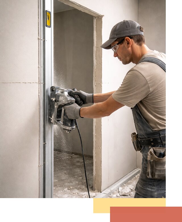 Устройство дверного проема в перегородке в Балаково