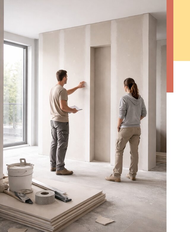 Зонирующая перегородка из гипсокартона в Балаково от 2850 руб. под ключ | ОТДЕЛОЧНИК-Блк