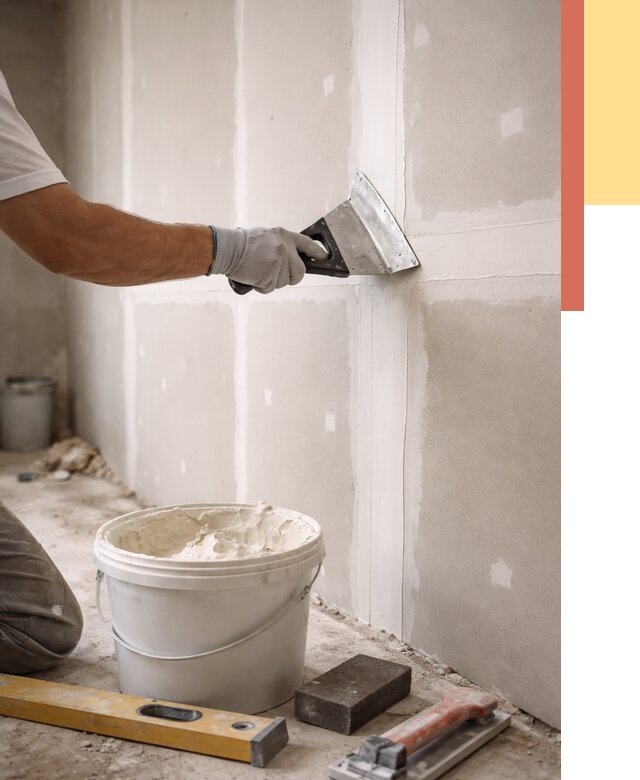 Шпаклевка перегородок из гипсокартона в Балаково от 2544 руб. — услуги ОТДЕЛОЧНИК-Блк