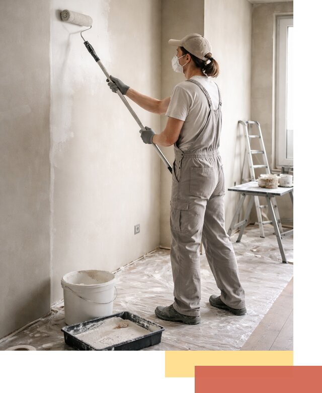 Покраска перегородок из гипсокартона в Балаково качественно и недорого