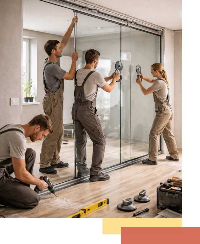 Изготовление стеклянных перегородок на заказ в Балаково