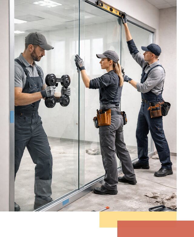 Профессиональный монтаж стеклянных перегородок в Балаково