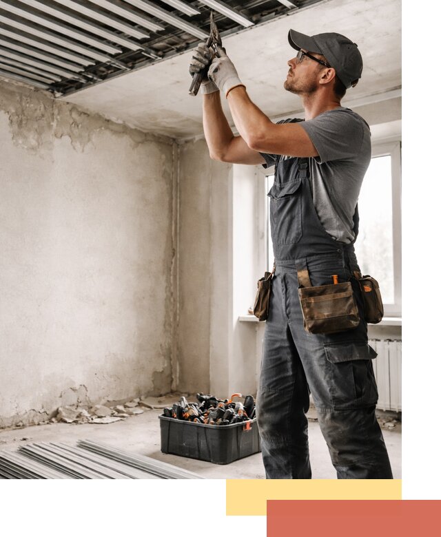 Демонтаж реечного потолка в Балаково быстро и аккуратно