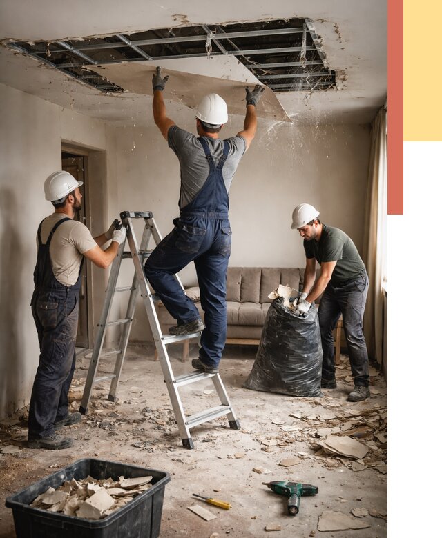 Демонтаж гипсокартонного потолка в Балаково от 427 руб. за м2 — ОТДЕЛОЧНИК-Блк