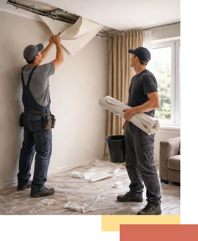 Демонтаж натяжного потолка в Балаково быстро и аккуратно