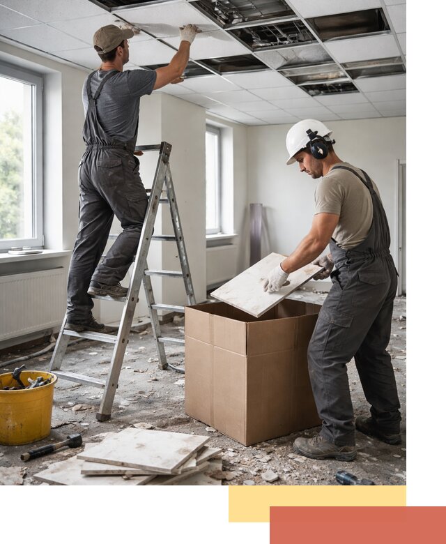 Демонтаж потолочной плитки в Балаково быстро и аккуратно