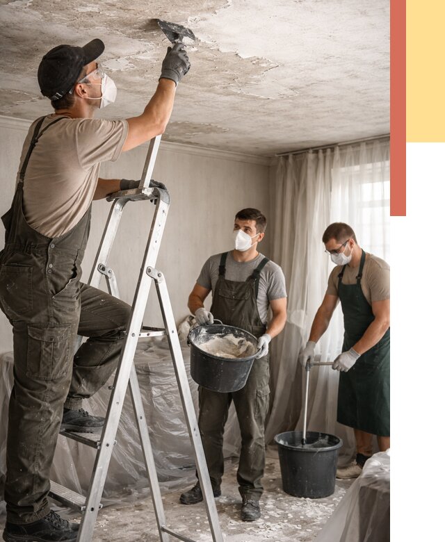 Удаление побелки с потолка в Балаково от 2544 руб. быстро и недорого | ОТДЕЛОЧНИК-Блк